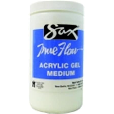 Sax Sax Non-Toxic Gel Acrylic Medium True Flow Paint; Clear High Gloss 442142